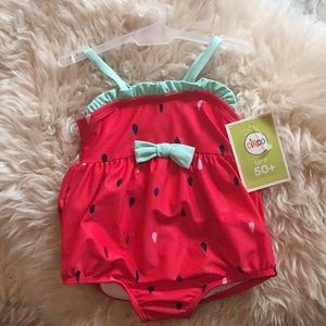 Adorable 1 piece watermelon swimsuit UPF 50+ BNWT